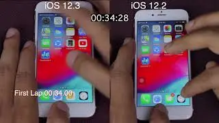 iOS 12.3 vs iOS 12.2 speed test on iPhone 6s | iSuperTech