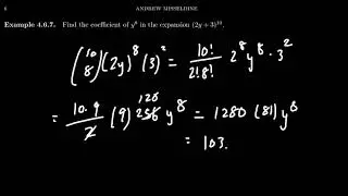 Finding Coefficients using the Binomial Theorem