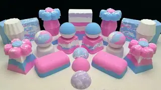 ASMR baking soda 🩷+💙=💜