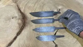 Дамасские клинки у10+хв5