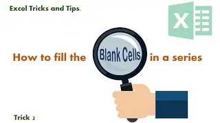 How to fill the blank cells with a specific text at once.