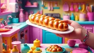 How To Make Mini Challah | Braided Bread | Miniature Cooking ✨💯 | Miniature Food | Miniature Kitchen