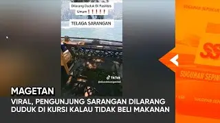 MAGETAN - Viral, Pengunjung Sarangan Dilarang Duduk Di Kursi Kalau Tidak Beli Makanan
