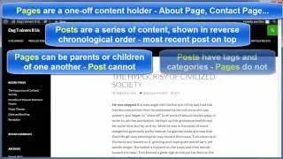 vid06 wordpress page vs post
