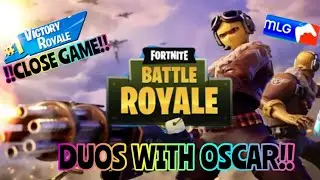 Fortnite Battle Royale - Close duo game with Oscar!!