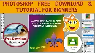 Adobe Photoshop 7.0 tutorial for beginners||design greeting card in Photoshop| installation from GCR