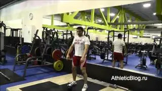 Kettlebell or Dumbbell Swings. Fitness Exercise. Educational Video