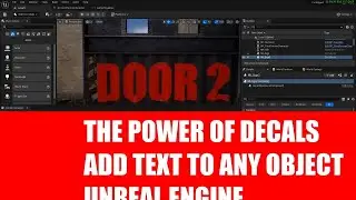 The Power Of Decals: Adding Text to Any Stationary Object in Unreal Engine