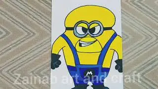 #youtube #art #drawing #movie #minions easy way to draw Mega minion Dave from despicable me 4.
