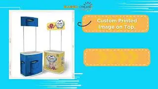 Sample Display Table Counter #banneronline
