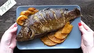 CARP fish baked in the oven with pumpkin. IT'S NOT JUST TASTY |My Salad