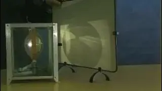 Experiments in physics. Collecting and scattering effects of a convex lens
