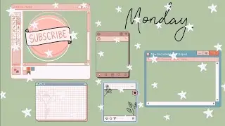 Aesthetic Green Screen Overlays for videos/edits | search bar, cute frames + more!
