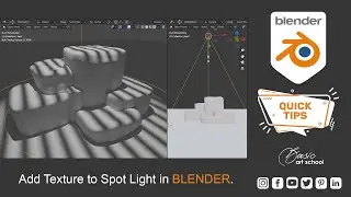 ADD TEXTURE TO SPOTLIGHT IN BLENDER | BLENDER TUTORIALS 