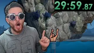 I Tried to Speedrun A Difficult Game About Climbing