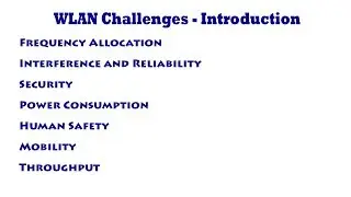 WLAN Challenges - Introduction