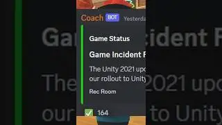Rec Rooms Unity 2021 Update Is Complete! 😳