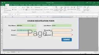 DYNAMIC DATA ENTRY FORM EXCEL PROJECT.