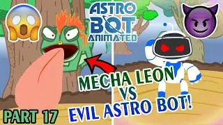 MECHA LEON🦎 VS EVIL ASTRO BOT😈 WITH TIME STOP POWER⏰ !! [Astro Bot Animated]