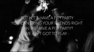 Pity Party- Angelo Mota (lyrics)