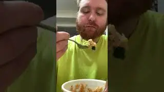 Eating a quick lunch