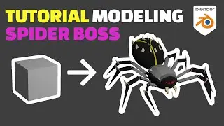 Spider Boss (Lowpoly) - Full Tutorial in Blender