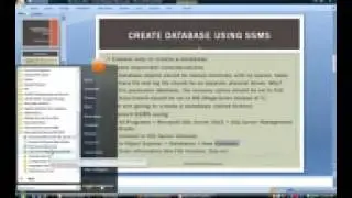 SQL 2013 - Create a database using SQL Server Management Studio