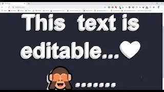 Editable text effect in HTML CSS | How to create Editable Text effect in html | 3D Text in HTML CSS