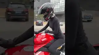 Have a nice day #shortvideo #ladybiker