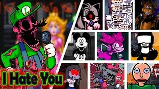 I hate you but a different cover is used every turn. [FNF Mario Madness]