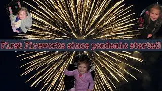 Fireworks with friends. And someone lost their first tooth!