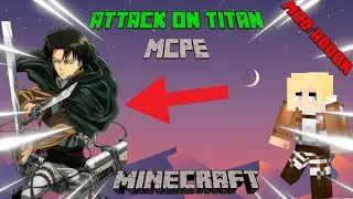 Attack On Titan map/mod for Minecraft pe & bedrock/Working blades and zip maneuvering equipment*link