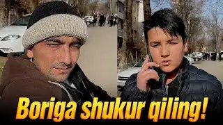 Boriga shukr qiling!