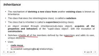 Inheritance with example program in java
