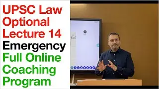 UPSC Law Optional Lecture 14 | Emergency Provisions in Constitution | Law Optional Online Coaching