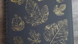 Leaf Art | Golden Leaves | Leaf Painting | Leaf print | Simple Leaf Art Tutorial | DIY 5 Min Art |