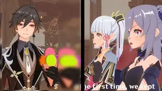 Zhong Li loves pinchiling and FBI Moment Aether and Diona