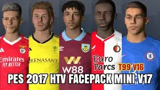 PES 2017 HTV FACEPACK MINI V17 | T99 PATCH v16