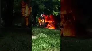 Пожар трейлера