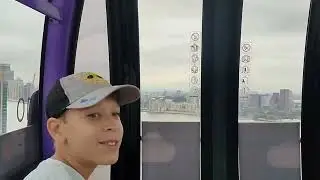 Hovering above Thames in Emirates Cable Car