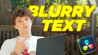 How to Create a BLURRY Text in DaVinci Resolve 19