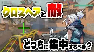【valorant】クロスヘアと敵、どっち見るべき？エイムが良くなる４つのヒント【ゆっくり解説＆翻訳】