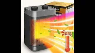 Electric Space Heater Large Room for Office Indoor, Mini Portable Personal Fast Heating Ceramic