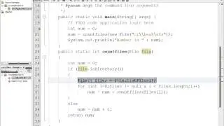 Java Programming - Recursion - File Counting Example