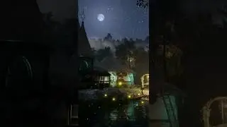 Enchanted Cottage in the Forest - Owl, Wind, Water #asmr #relax #sleep #witcher