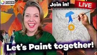 🔴Let's Paint together LIVE! Mandala Art Beginners Drawing Painting Class Art Therapy Livestream #55