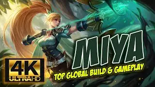 MIYA JUNGLE RANGER SKIN !!! use TOP GLOBAL Build & Gameplay | Mobile Legend | The Blind Bandit