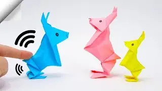 Jumping paper RABBIT | How to make paper RABBIT
