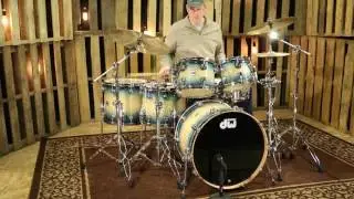 DW Collector's Exotic Quilted Maple, Royal Burst shell pack