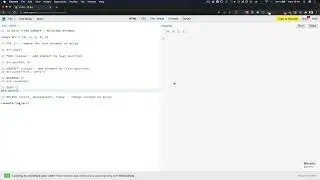 JavaScript - 07 - Data Types Array - metode modificare (pop, push, unshift, reverse, sort, splice)